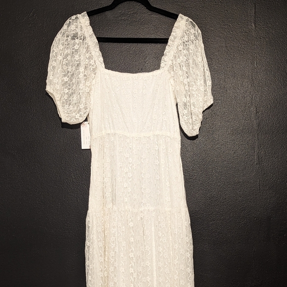 NEW! White Vintage Baby Doll Dress - Picture 2 of 9